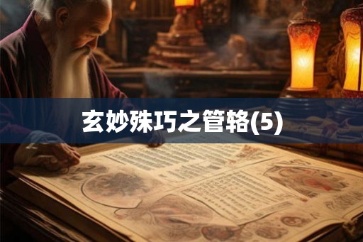 玄妙殊巧之管辂(5)