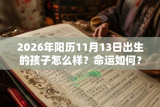 2026年阳历11月13日出生的孩子怎么样?命运如何? 2026年阳历11月13日出生的孩子怎么样?命运如何?