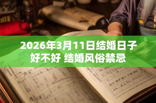 2026年3月11日结婚日子好不好 结婚风俗禁忌