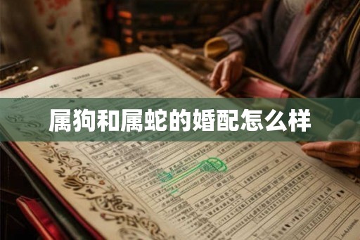 属狗和属蛇的婚配怎么样