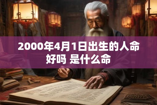 2000年4月1日出生的人命好吗 是什么命