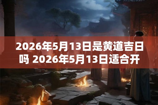 2026年5月13日是黄道吉日吗 2026年5月13日适合开工吗