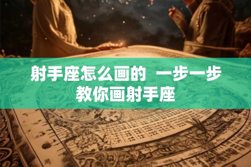 射手座怎么画的  一步一步教你画射手座