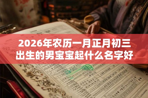 2026年农历一月正月初三出生的男宝宝起什么名字好？