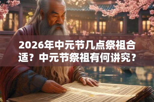 2026年中元节几点祭祖合适？中元节祭祖有何讲究？