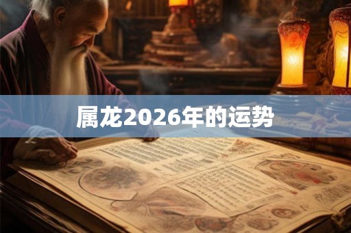 属龙2026年的运势