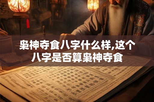 枭神夺食八字什么样,这个八字是否算枭神夺食
