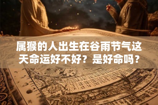 属猴的人出生在谷雨节气这天命运好不好？是好命吗？