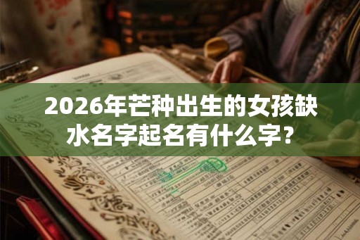 2026年芒种出生的女孩缺水名字起名有什么字？