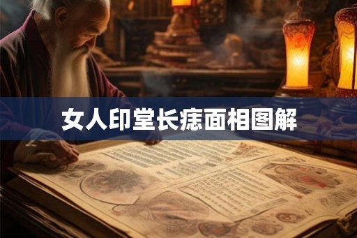 女人印堂长痣面相图解