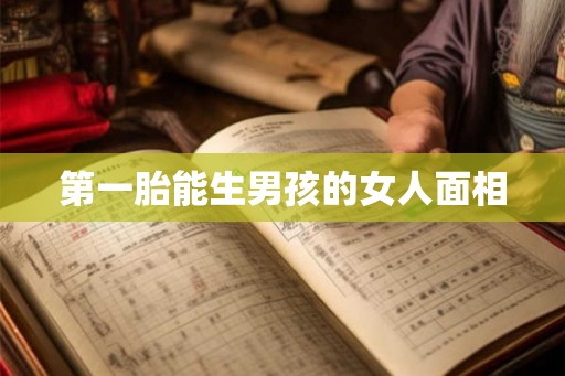 第一胎能生男孩的女人面相