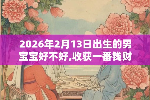2026年2月13日出生的男宝宝好不好,收获一番钱财