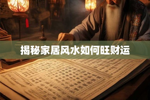 揭秘家居风水如何旺财运