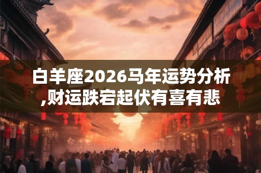 白羊座2026马年运势分析,财运跌宕起伏有喜有悲