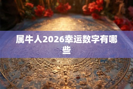 属牛人2026幸运数字有哪些 属牛人2026幸运数字有哪些