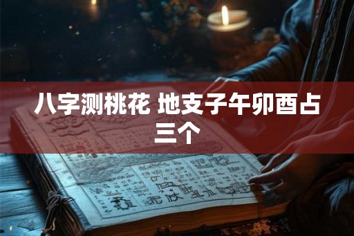 八字测桃花 地支子午卯酉占三个