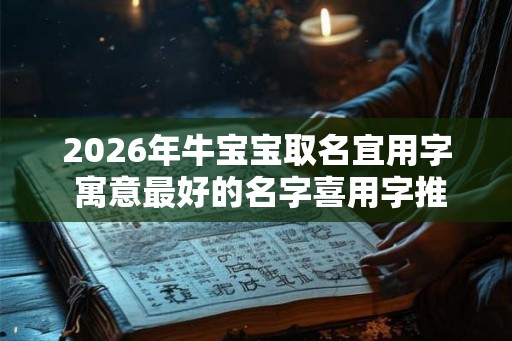 2026年牛宝宝取名宜用字 寓意最好的名字喜用字推荐