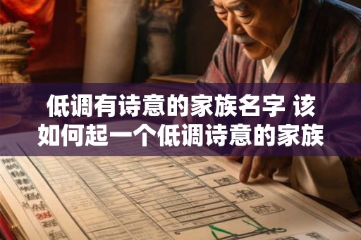 低调有诗意的家族名字 该如何起一个低调诗意的家族名字
