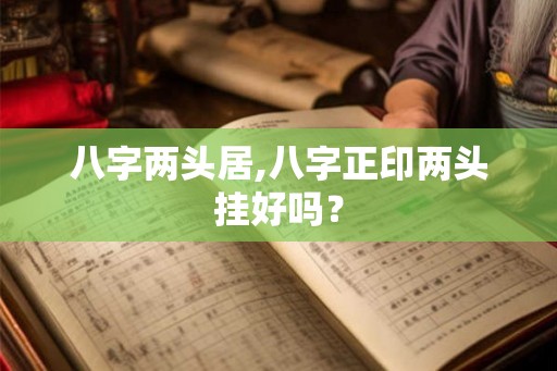 八字两头居,八字正印两头挂好吗？