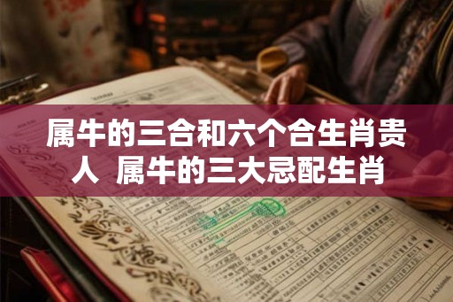 属牛的三合和六个合生肖贵人 属牛的三大忌配生肖 属牛的三合和六个合生肖贵人 属牛的三大忌配生肖
