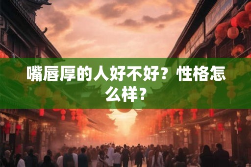 嘴唇厚的人好不好？性格怎么样？