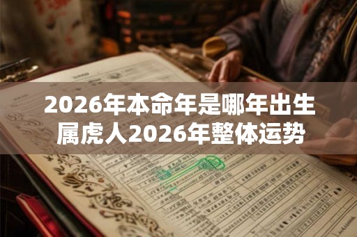 2026年本命年是哪年出生 属虎人2026年整体运势
