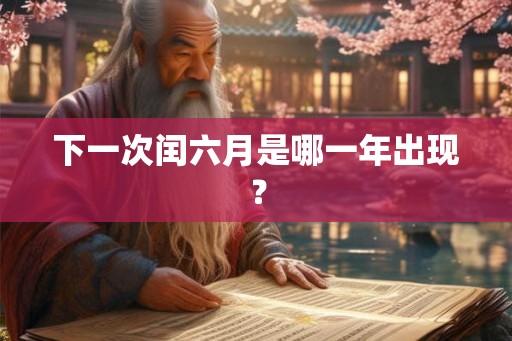 下一次闰六月是哪一年出现？