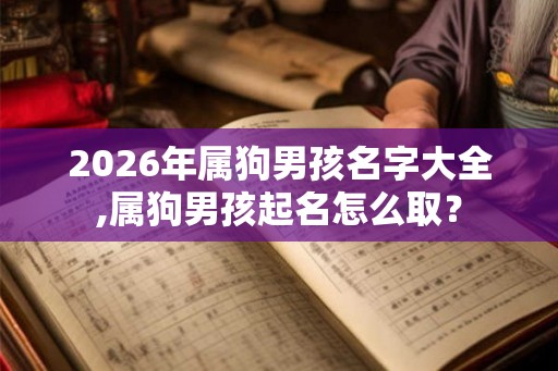 2026年属狗男孩名字大全,属狗男孩起名怎么取？