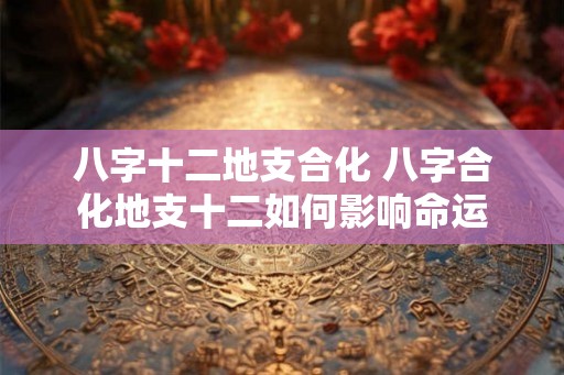 八字十二地支合化 八字合化地支十二如何影响命运