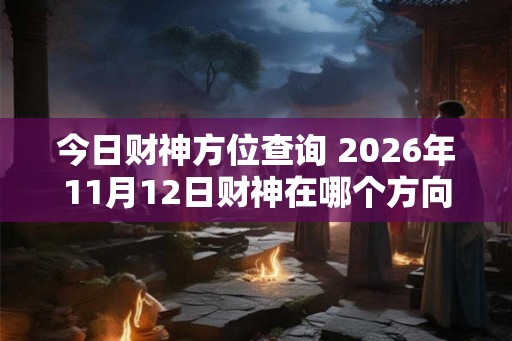 今日财神方位查询 2026年11月12日财神在哪个方向