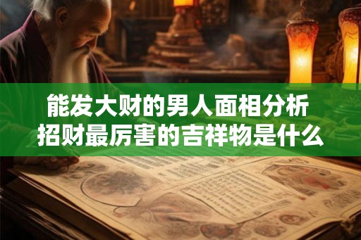 能发大财的男人面相分析 招财最厉害的吉祥物是什么