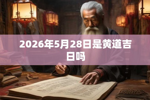 2026年5月28日是黄道吉日吗