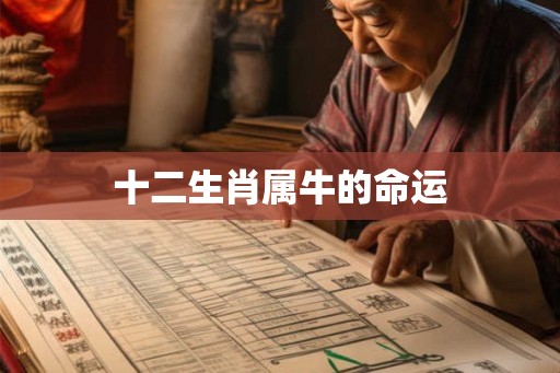 十二生肖属牛的命运
