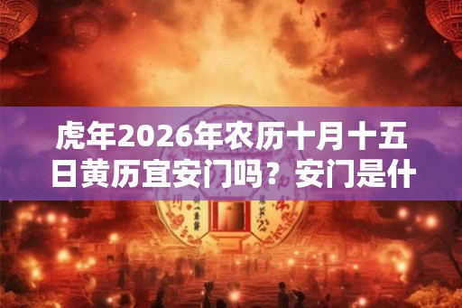 虎年2026年农历十月十五日黄历宜安门吗？安门是什么意思？