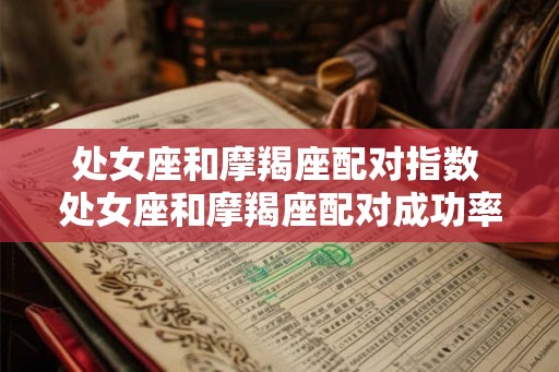 处女座和摩羯座配对指数 处女座和摩羯座配对成功率