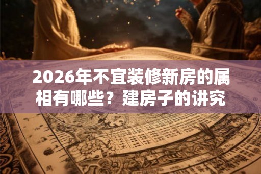 2026年不宜装修新房的属相有哪些？建房子的讲究