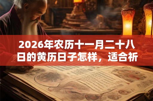 2026年农历十一月二十八日的黄历日子怎样，适合祈福吗？