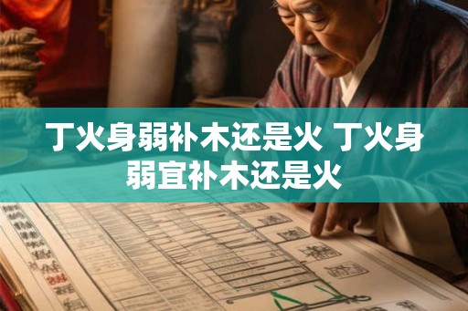 丁火身弱补木还是火 丁火身弱宜补木还是火