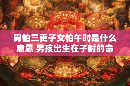 男怕三更子女怕午时是什么意思 男孩出生在子时的命运 男怕三更子女怕午时是什么意思 男孩出生在子时的命运
