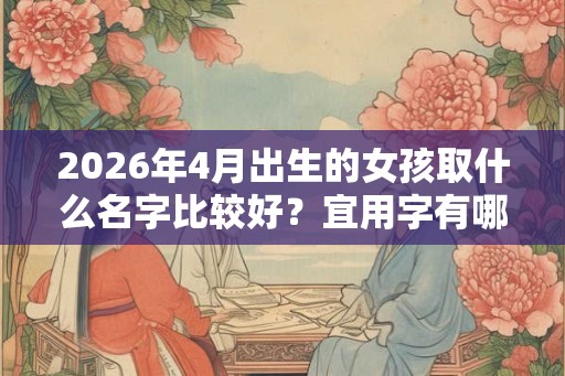 2026年4月出生的女孩取什么名字比较好？宜用字有哪些？