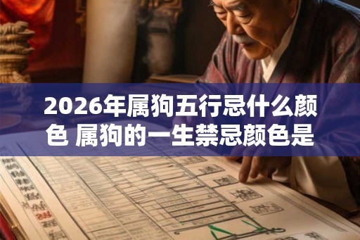 2026年属狗五行忌什么颜色 属狗的一生禁忌颜色是什么 2026年属狗五行忌什么颜色 属狗的一生禁忌颜色是什么