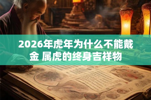 2026年虎年为什么不能戴金 属虎的终身吉祥物