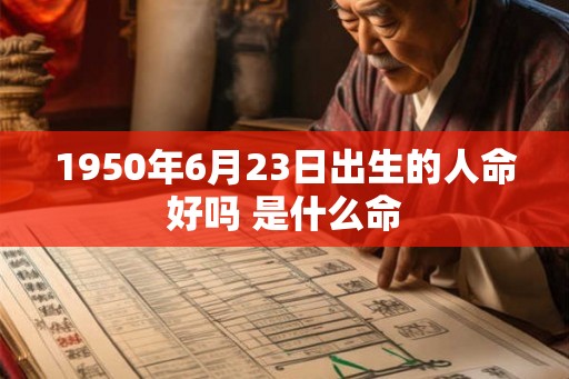 1950年6月23日出生的人命好吗 是什么命