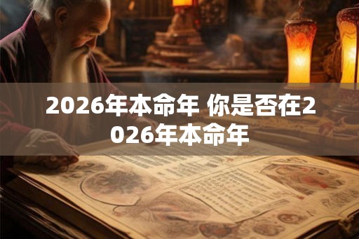 2026年本命年 你是否在2026年本命年 2026年本命年 你是否在2026年本命年