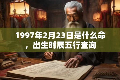 1997年2月23日是什么命,出生时辰五行查询 1997年2月23日是什么命,出生时辰五行查询