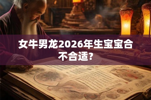 女牛男龙2026年生宝宝合不合适？