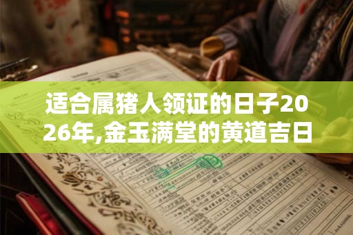 适合属猪人领证的日子2026年,金玉满堂的黄道吉日