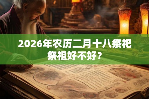 2026年农历二月十八祭祀祭祖好不好？