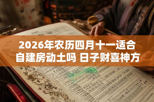 2026年农历四月十一适合自建房动土吗 日子财喜神方位
