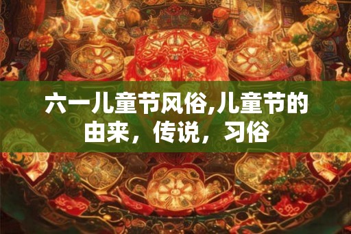 六一儿童节风俗,儿童节的由来，传说，习俗